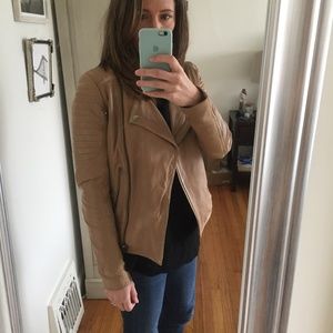 Treasure and Bond Camel Leather Jacket - XS